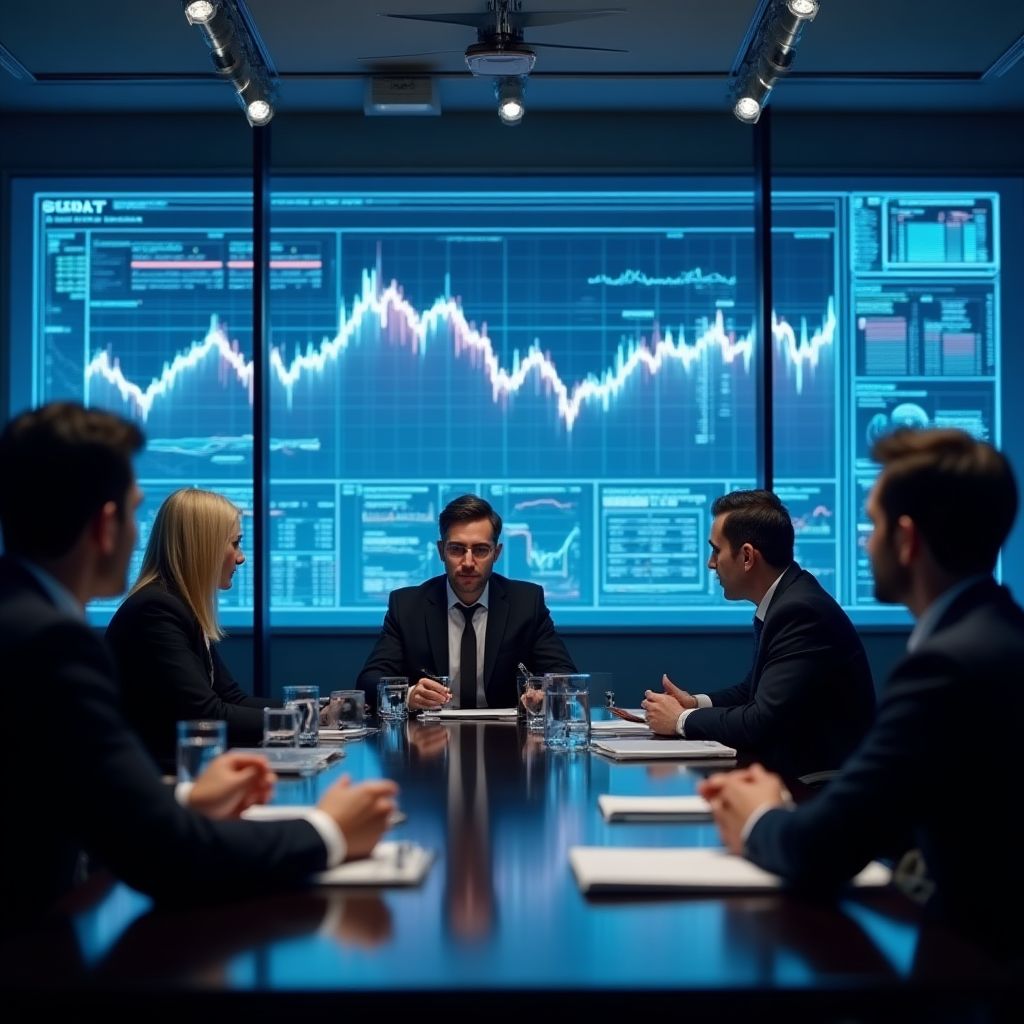 Reunión de análisis de mercado